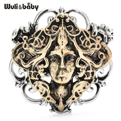 Wuli&baby винтажная брошь голова змеи Медузы