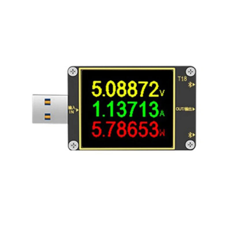 

18 In 1 USB Tester T18 Digital Voltmeter Ammeter Voltimetro DC Power Volt Meter Current Voltage