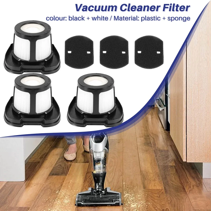 3 упаковки фильтров для Bissell 2390 2390A 2389 ластик волос домашних животных беспроводная