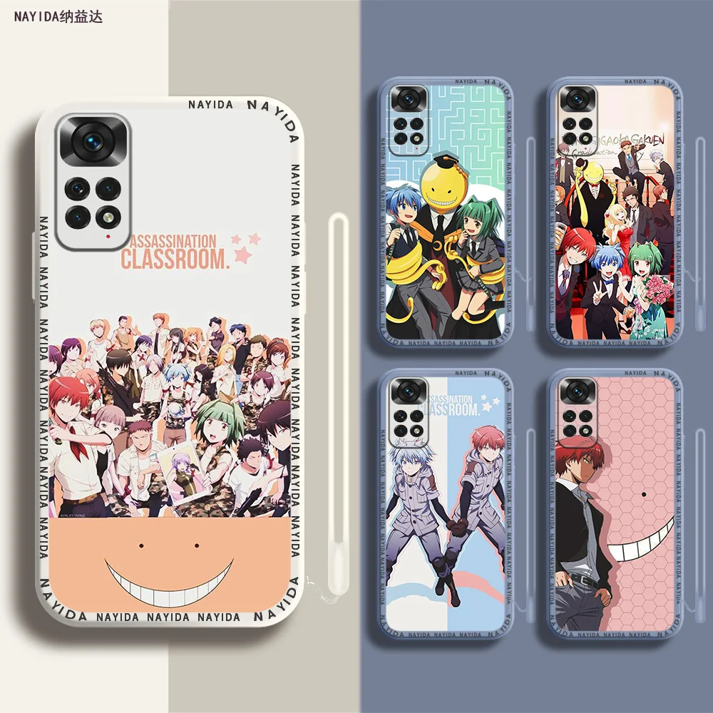 

Phone Case For Xiaomi Redmi Note 12 11 12S Pro Plus 12c 11a Bag 4G 5G Soft Silicone Cover Assassination Classroom