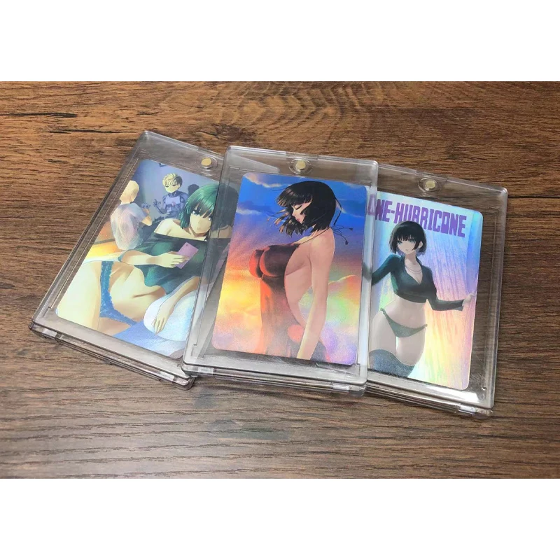 3pcs/set Final Fantasy Tifa flash card One Punch-Man Fubuki sexy Anime girl Classic Collection Toys Game Cards |