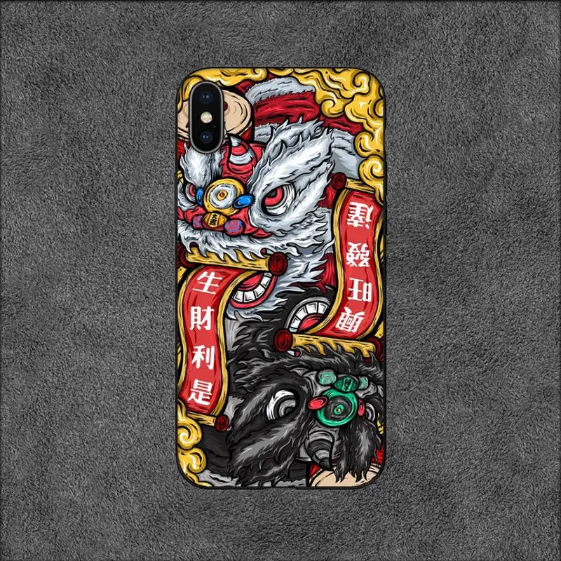 Элементы в китайском стиле счастливый кошка-деньги чехол для телефона iPhone 11 12 Mini