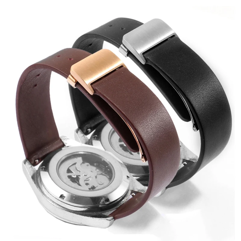 Leather Strap ADAPTS Honor 2 GT 2/3Pro Series Smart Sports Ultra-thin Cowhide Watchband 20/22mm