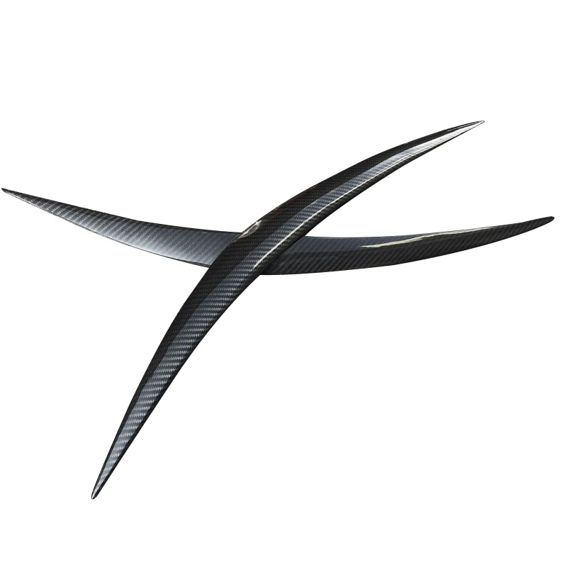 1 пара накладки на передние фары автомобиля из углеродного волокна для Infiniti FX35 FX37