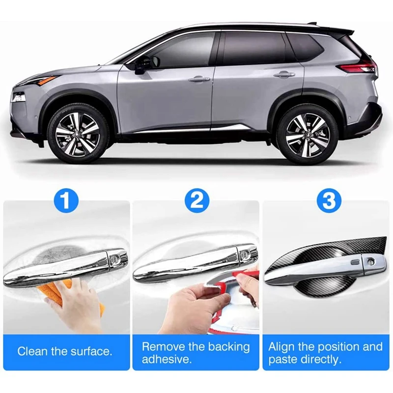 Для Nissan X-Trail T33 2021 2022 X Trail автомобильная дверная ручка из углеродного волокна