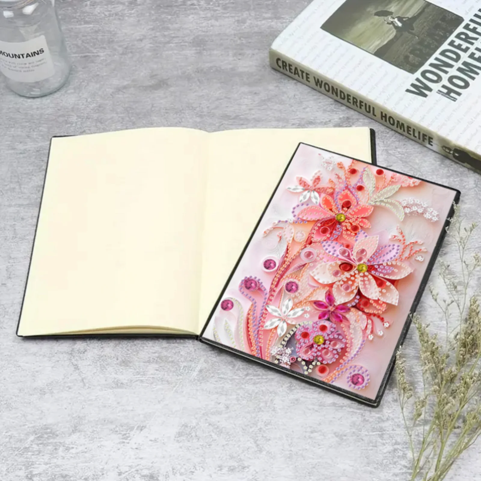 DIY ремесла алмазная живопись новый блокнот Diamanten Panting 2024 с рисунком цветка лилии в