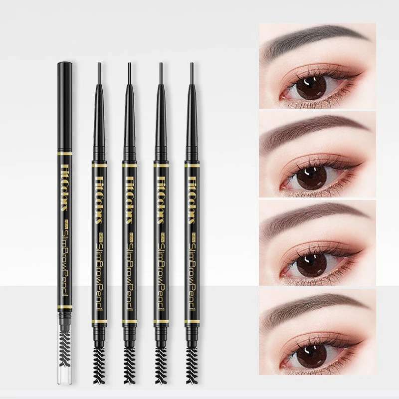 

High Quality New Brow Tint Enhancer Double Head Eye Makeup Eyebrow Pen Automatic Rotation Long-Lasting Natural Waterproof