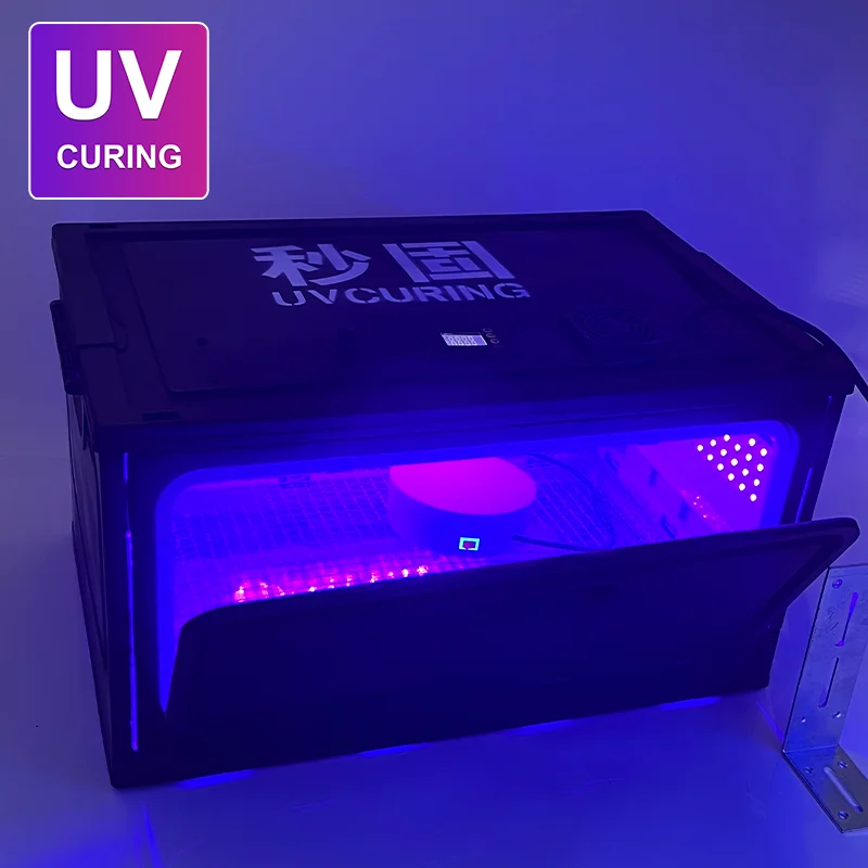 Timing Curing Box Led UV GEL Lamp Ultraviolet Light Machine Cure 3D Printer Resin UV Glue Oil Glass Ink Paint Silk Screen Phone