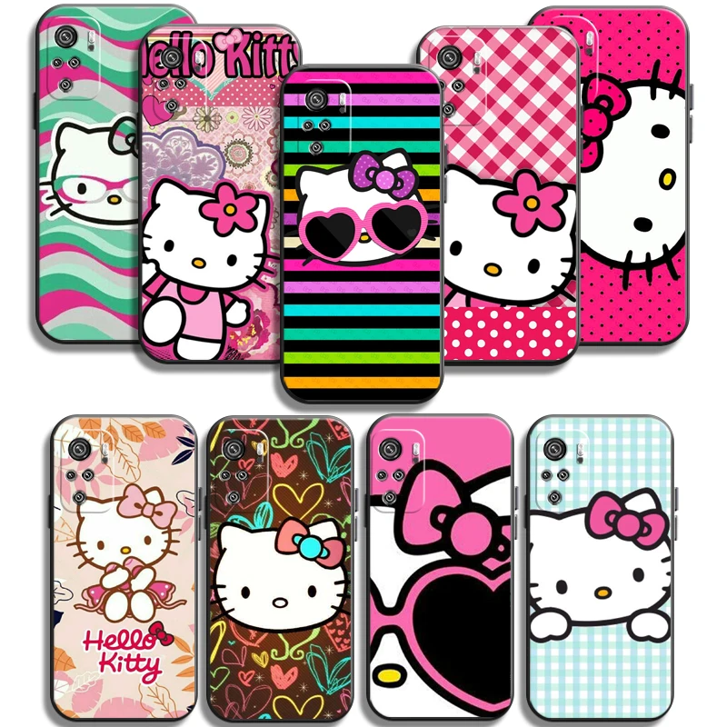 

Hello Kitty TAKARA TOMY Phone Cases For Xiaomi Redmi 7 7A 9 9A 9T 8A 8 2021 7 8 Pro Note 8 9 Note 9T Cases Coque Funda Soft TPU