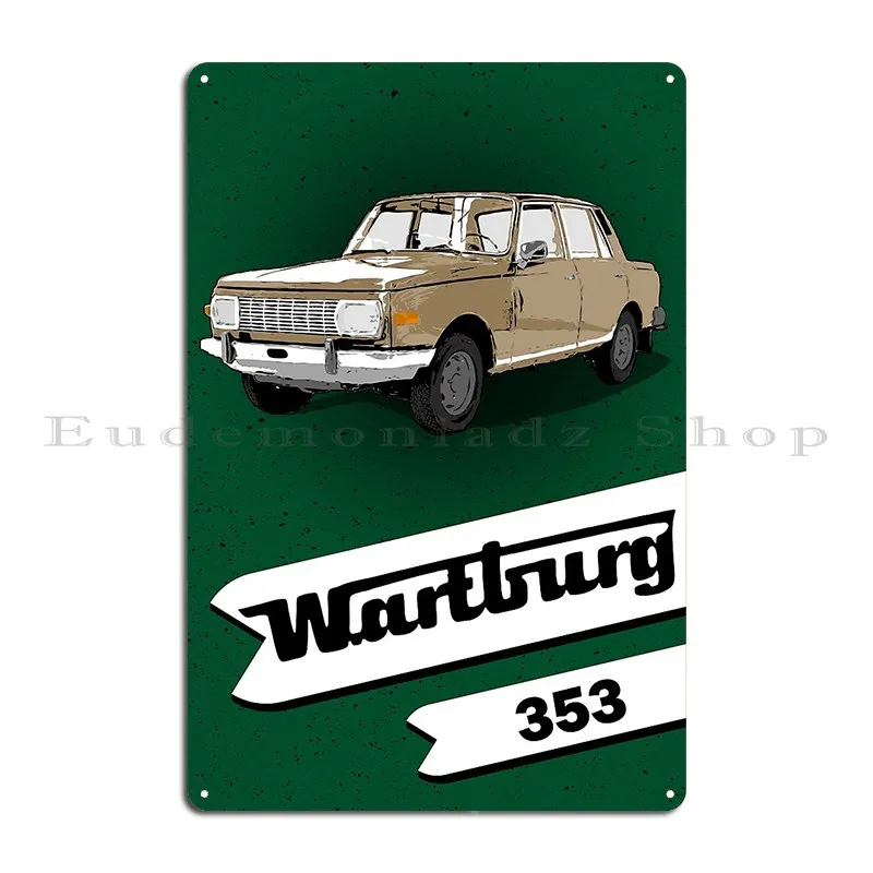 Классический металлический знак Wartburg Legends Never Die
