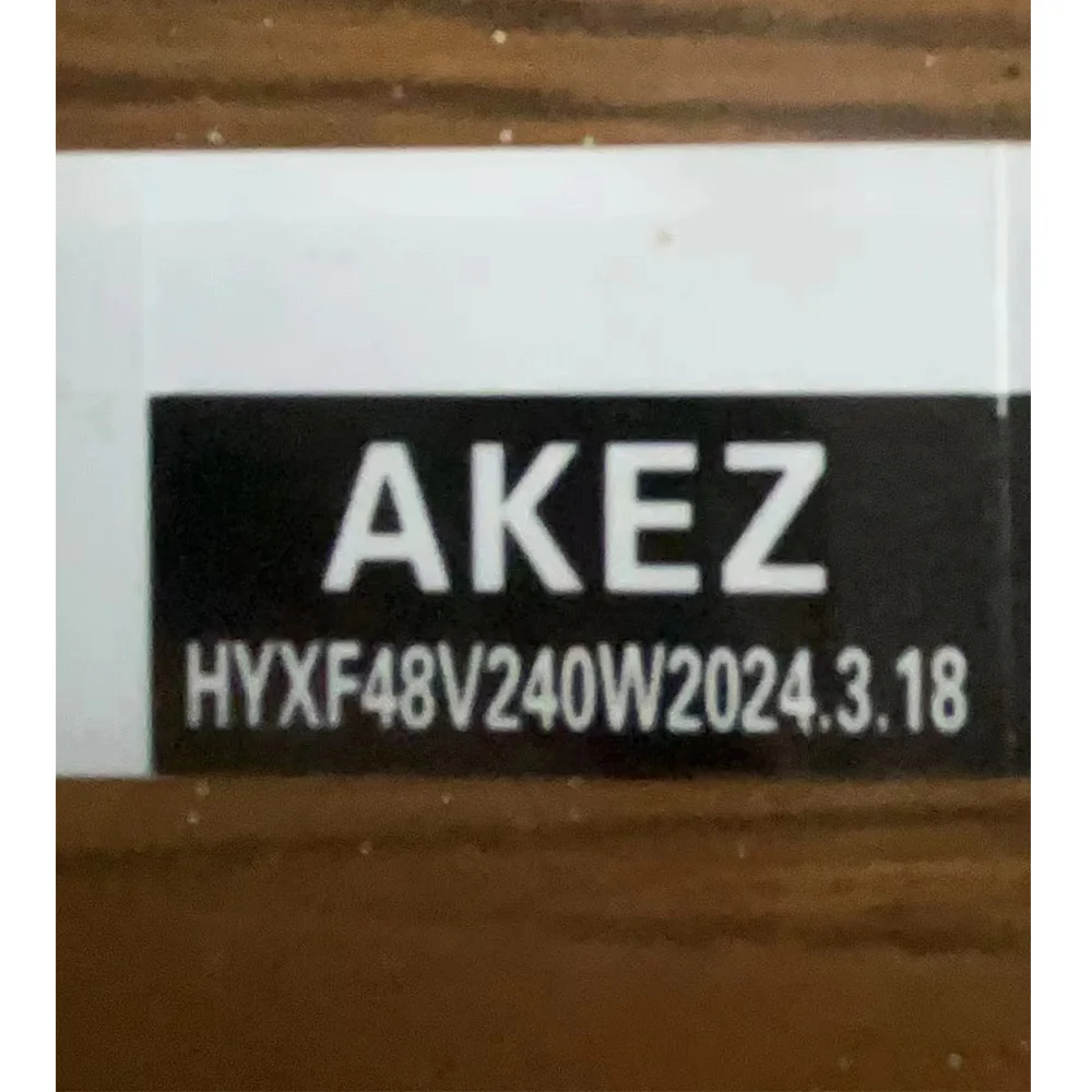 Этикетка электродвигателя велосипеда AKEZ 48 в 240 Вт