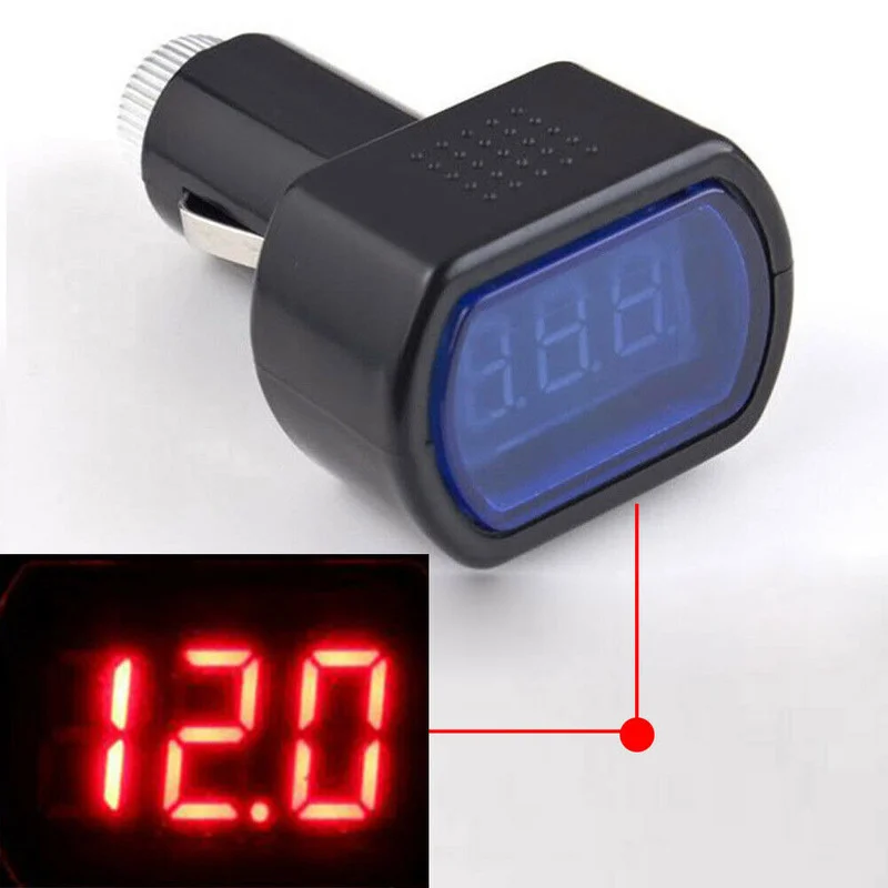

Digital LED Display Cigarette Lighter Volt Voltage Gauge Meter Monitor DC 12V 24V for Auto Car Battery Voltmeter Indicator