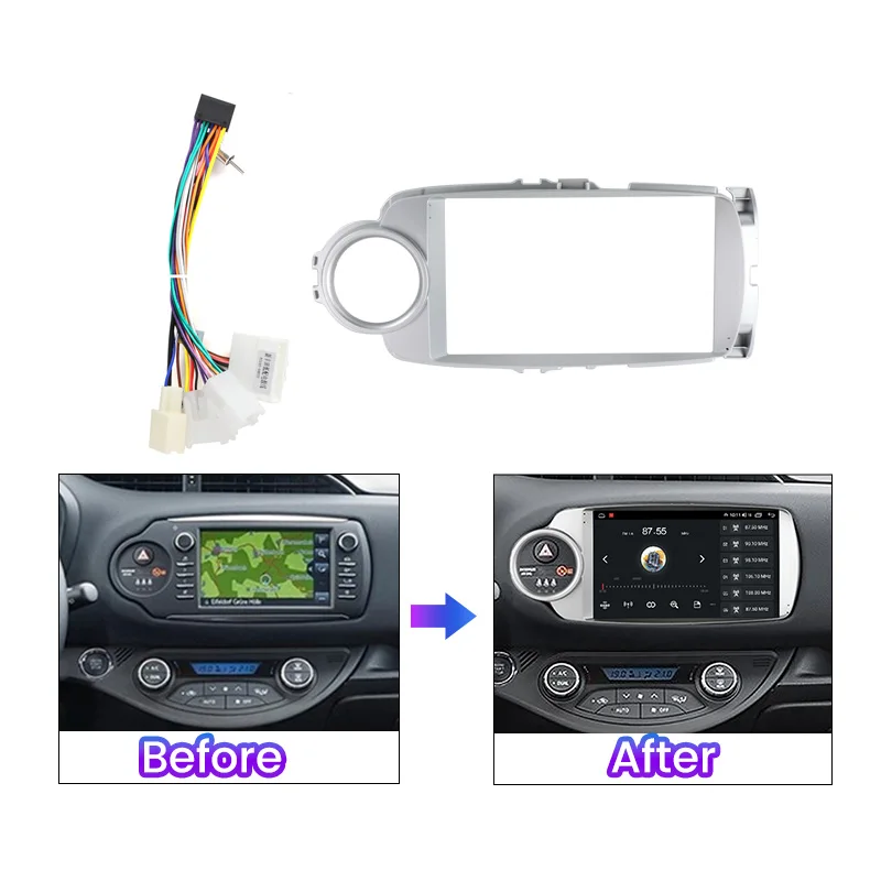 Автомобильная система Android мультимедийный плеер Радио Панель рамка для Toyota Yaris 2012