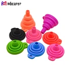 Воронка двигателя, универсальная силиконовая воронка для жидкости, моечной жидкости, сменная Складная портативная Автоматическая Воронка для двигателя, масла, бензина