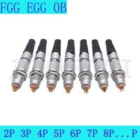 fgg egg 0b 2 3 4 5 pin push pull self locking metal aviation quick plug and female socket cable connector for sound video device