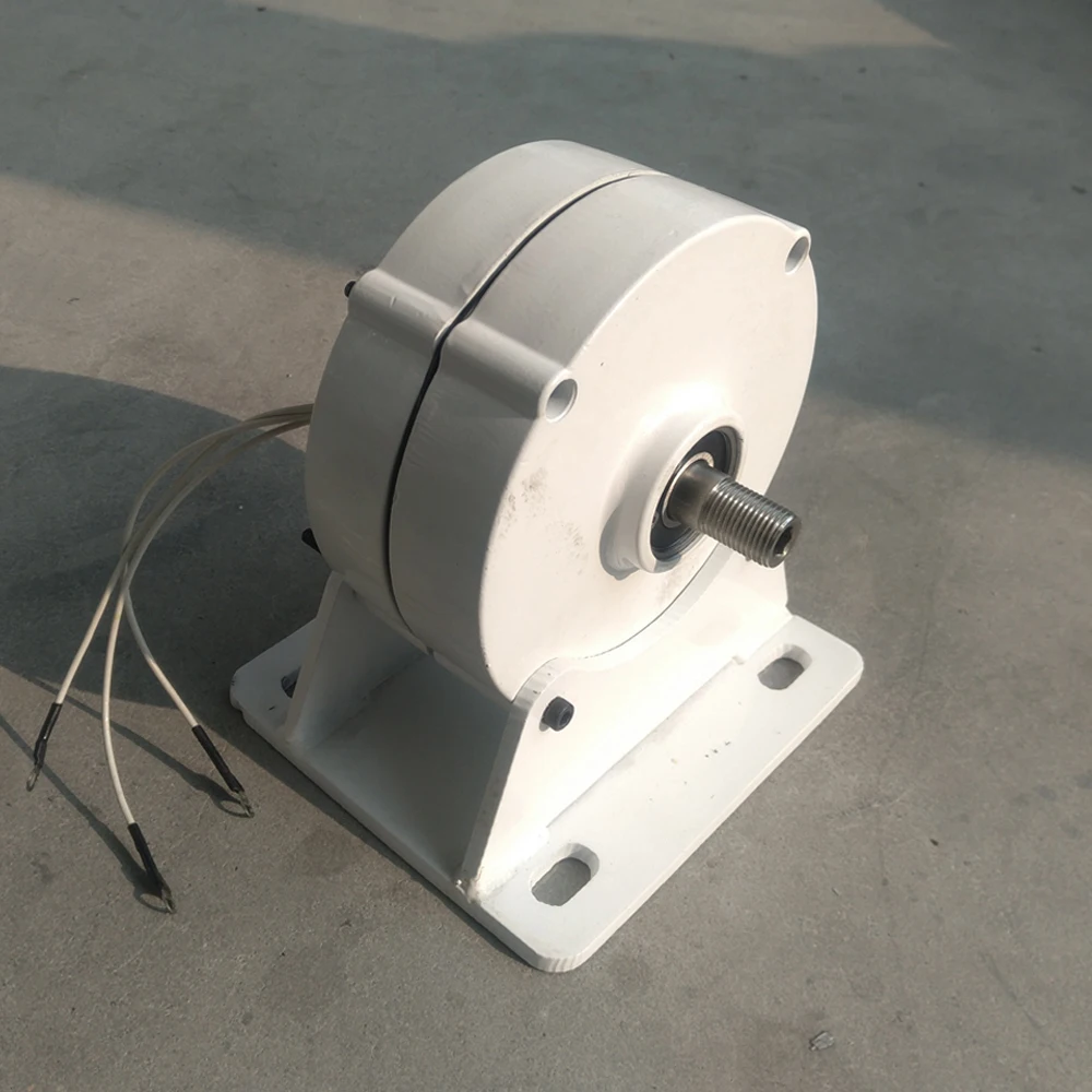 Низкоскоростной 1000 Вт 1 кВт 12 В 24 в 48 3-фазный редукторный магнитный генератор AC Alt