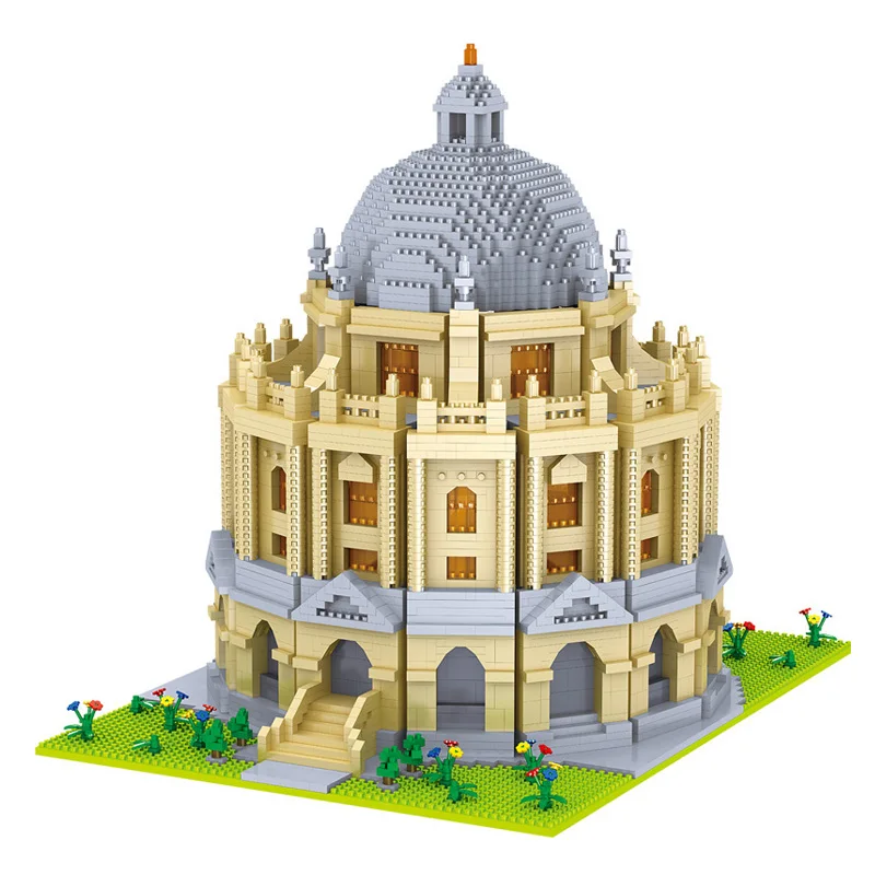 

World Architecture Mini Building Blocks Oxford University School 3D City Model DIY Diamond Blocks Bricks Toy for Children Gifts