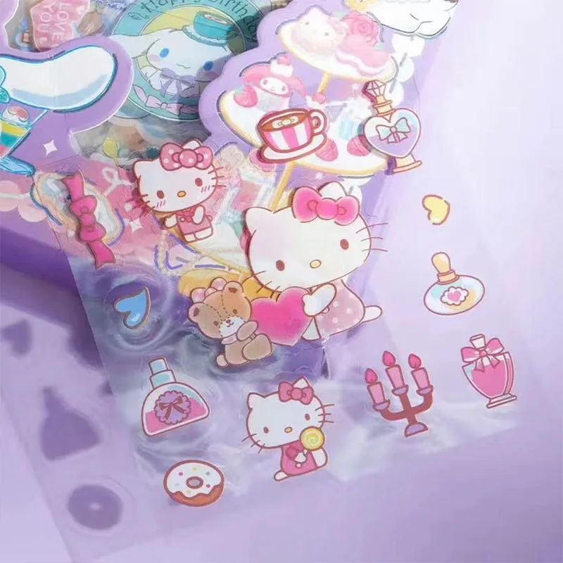 Набор наклеек Miniso Cinnamoroll Kuromi 100 не повторяющийся портативный аккаунт