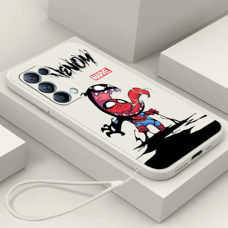 

Marvel Venom Cool For OPPO Reno 9 8 7Z 6 5 4Z 2Z Lite Pro SE Neo 4G 5G Silicone Soft Black Phone Case