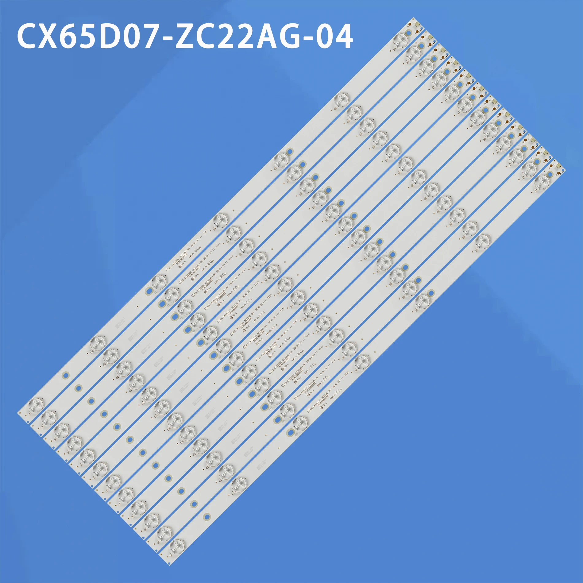 

7LED LED backlight Strip(12)For 65lex6027 65lex 6027 65MUA1500 CX65D07-ZC22AG-04 303CX650038 CX650M10 CX65D07