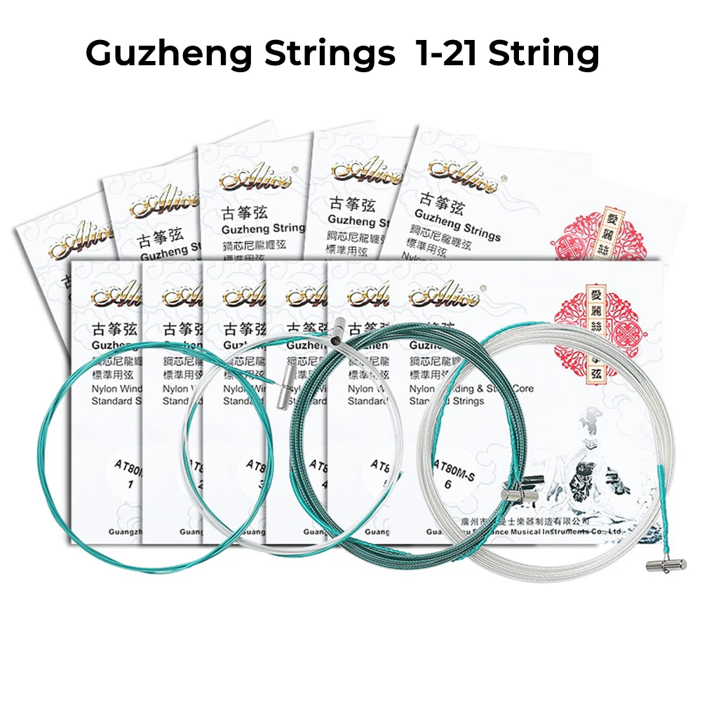

21Pcs/Set Guzheng Strings 1-21 String Musical Instruments Replacement Accessories Professional Zither Strings Parts 130-156cm