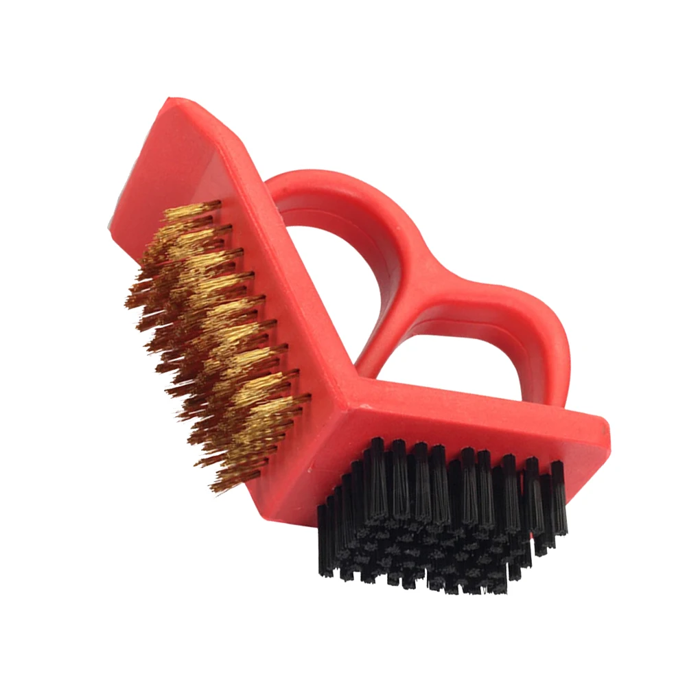 

Антикоррозийная износостойкая кухонная щетка для барбекю для чистки двухсторонняя мощная медная проволока для удаления грязи практичная