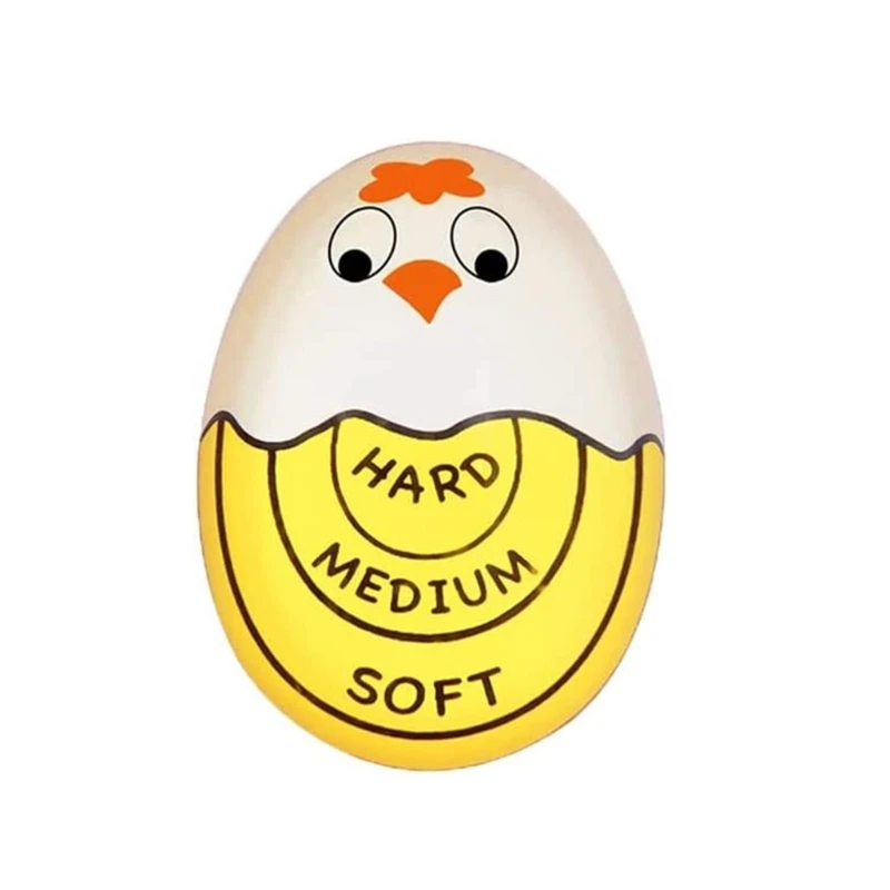 

Cute Boiled Egg Timer Plastic Boil Eggs Thermometer Eggs Color Changing Cooking Temperature Observer Kitchen Gadget