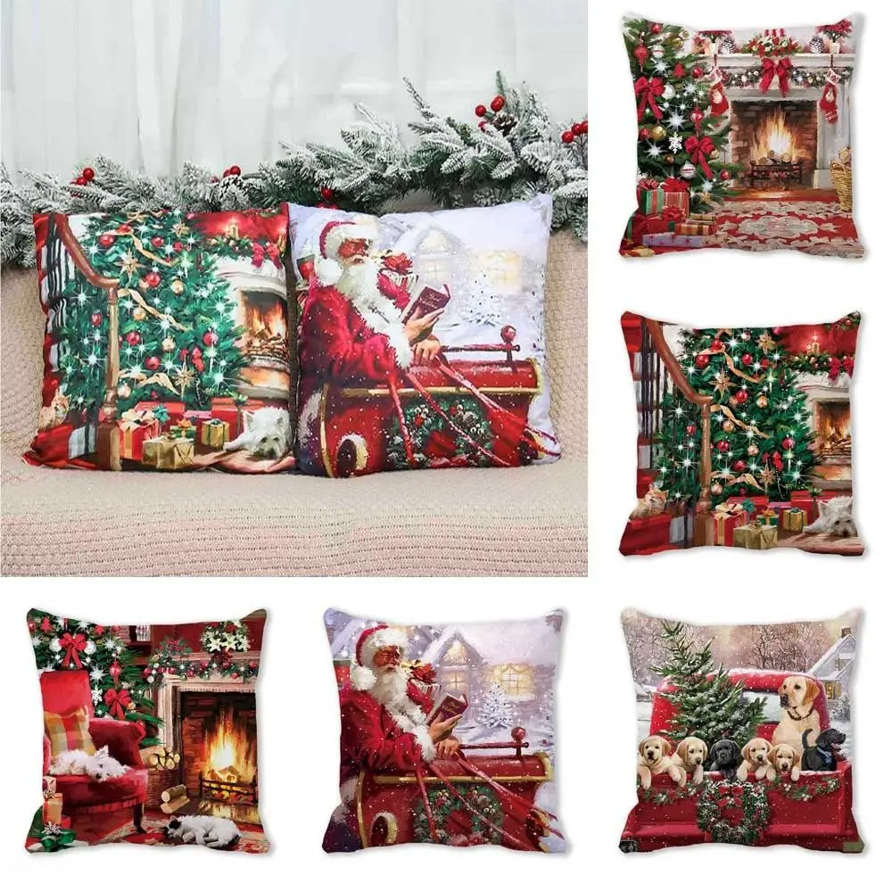 

Home Decoration Throw Pillows Xmas Decor Home & Living Pillow Covers Cushion Cover Christmas Decorations Pillowcase