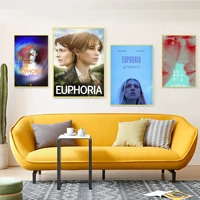 euphoria movie posters kraft paper sticker diy room bar cafe kawaii room decor