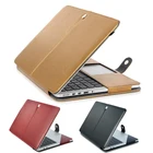 Чехол для ноутбука из искусственной кожи, чехол для 2021 Macbook M1 Pro 14 A2442 Air Retina 11 12 13,3 15 16 Touch ID A2485 A1932 A2159
