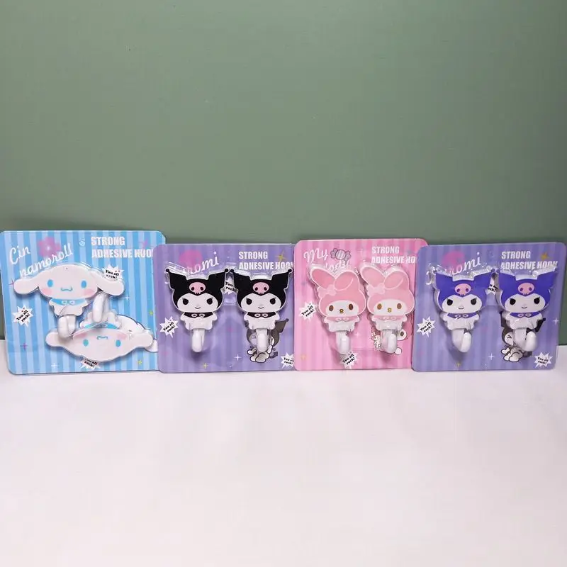 MINISO Sanrio Kitty melody мультяшный милый пластиковый крючок настенный самоклеящийся