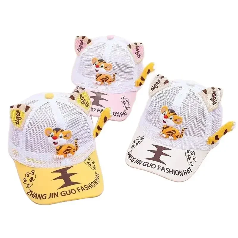 Хлопковая бейсболка Four Seasons с рисунком тигра регулируемые шапки Snapback для детей