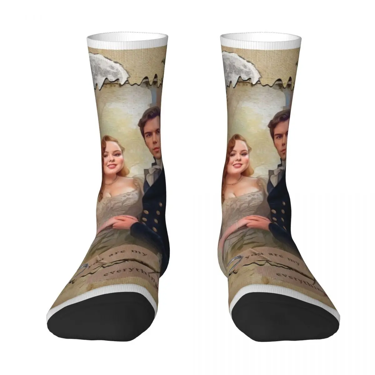 Мистер и миссис Бриджертон модные повседневные носки с 3D принтом новинка