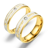 gold rings for women to stainless steel ring forever love gold couple ring wedding hair jewelry 925 sterling silver rings women