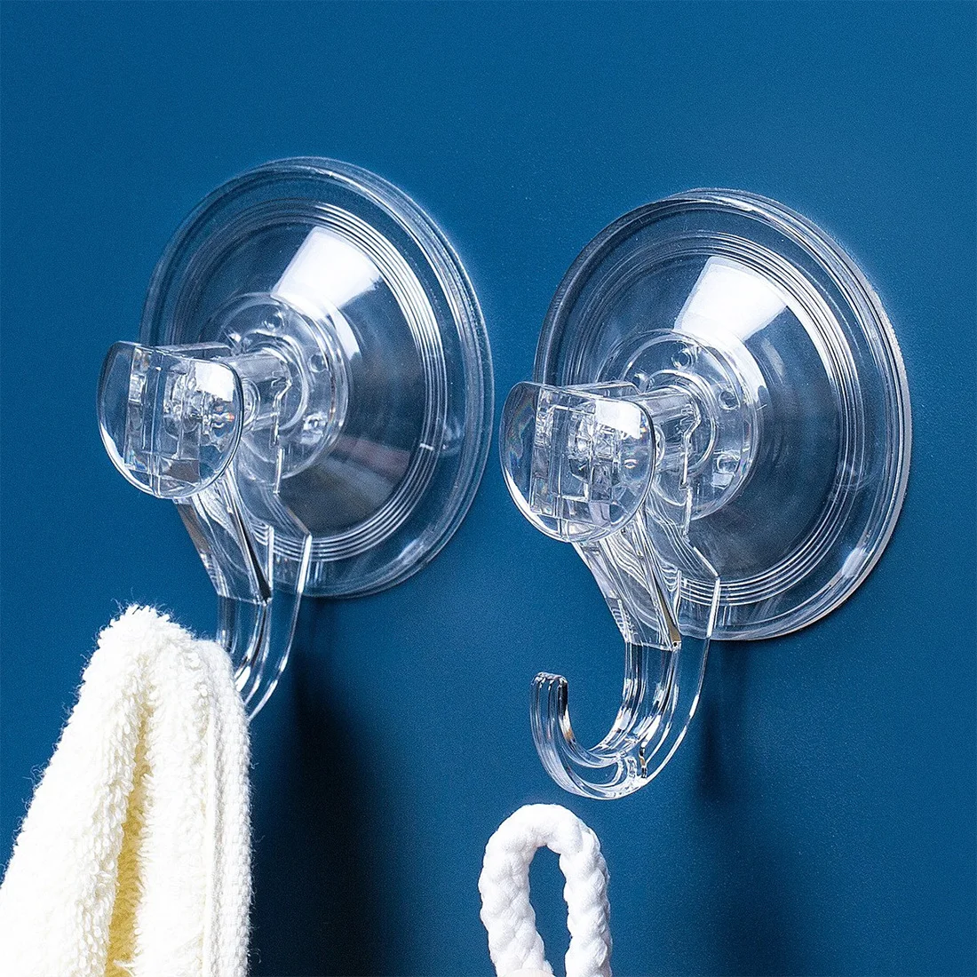 

1Pcs Suction Clear Suction Cup Sucker Hooks Clothes Coat Hanging Hook Non-Marking Hooks Storage For Kitchen Bathroom