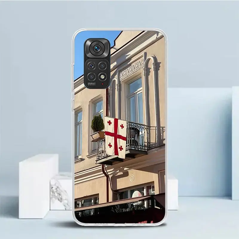 Чехол для телефона с флагом Джорджии Xiaomi Redmi Note 13 12S 12 11S 11 11T 11E Pro Plus 10S 10 9S 9 8T 8 7 +