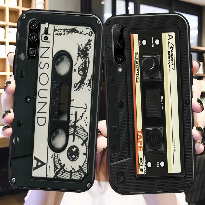

Retro Vintage Cassette Tape For Huawei P50 P40 P30 P20 Pro Lite 5G P Smart Z 2019 Phone Case Carcasa Coque Full Protection