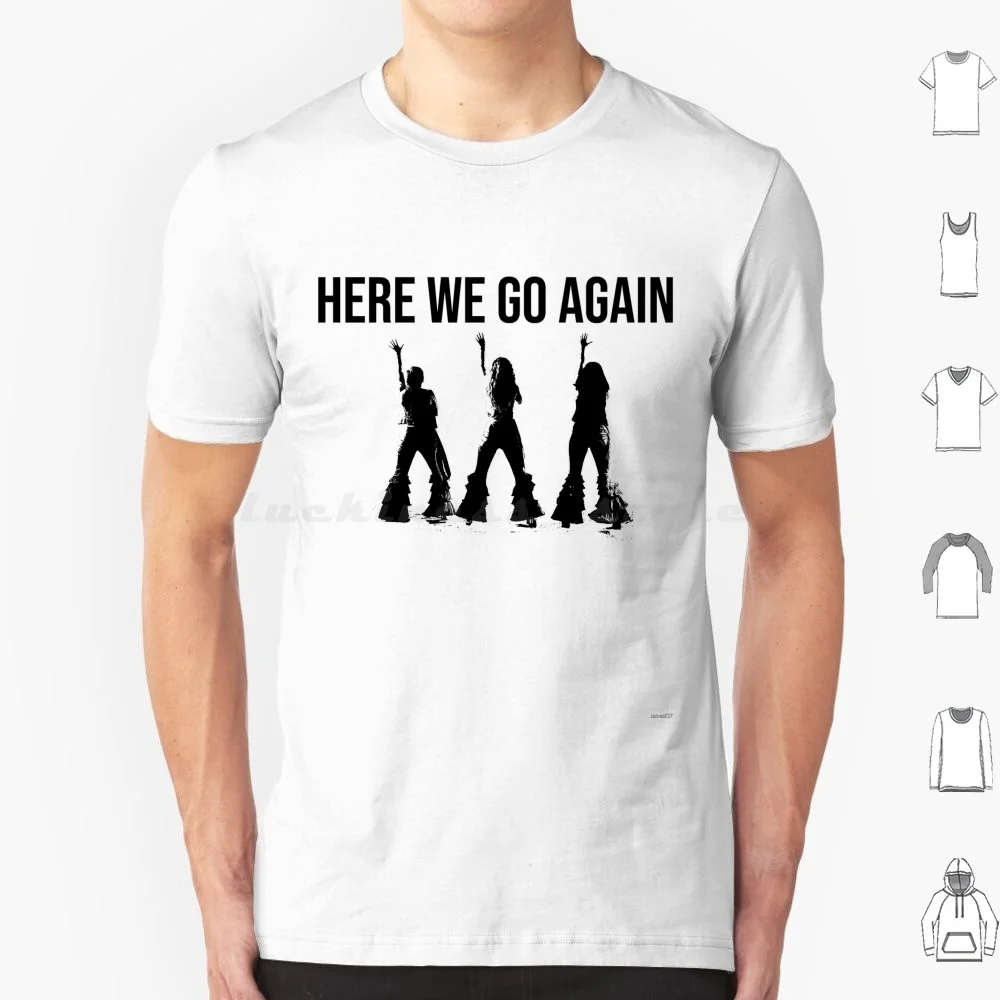 Вот мы снова идем маму Миа футболка большого размера 100% хлопок мама Мерил Стрип