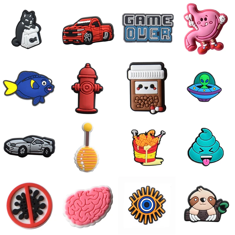 

Women Charm Packs Set Jeans Gifts Kids Para Pins Men Shoes Accessories Decorations for Crocs Boy Wholesale Bulk Shoe Charms Girl