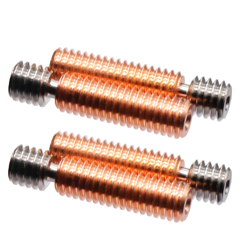 

Upgrade Bi-Metal Heatbreak TC4 Titanium Alloy Bimetal Heat Break MK8 Copper Throat 1.75MM Filament M6*26mm 3D Printer Parts