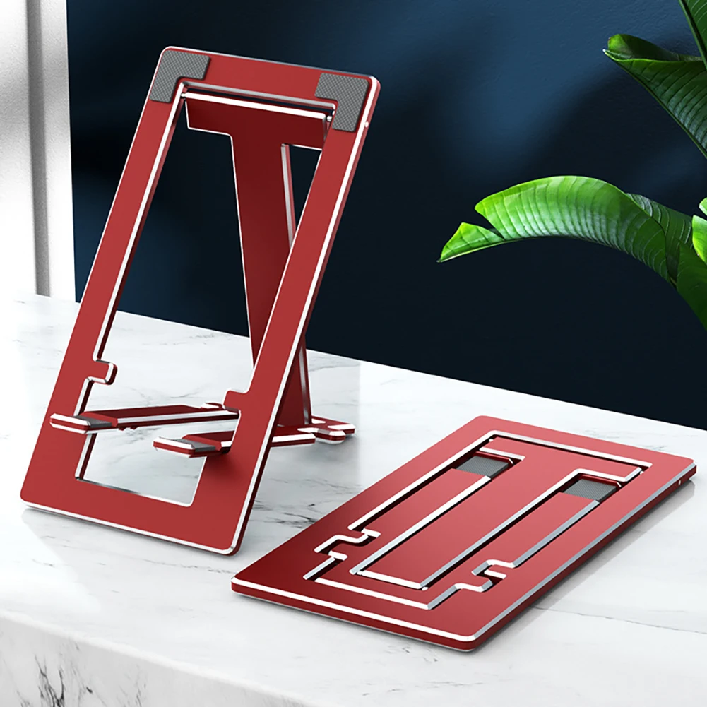 

Anti Slip Portable Support Adjustable Height Home Office Foldable Stand Accessories Aluminum Alloy Phone Holder Heat Resistant