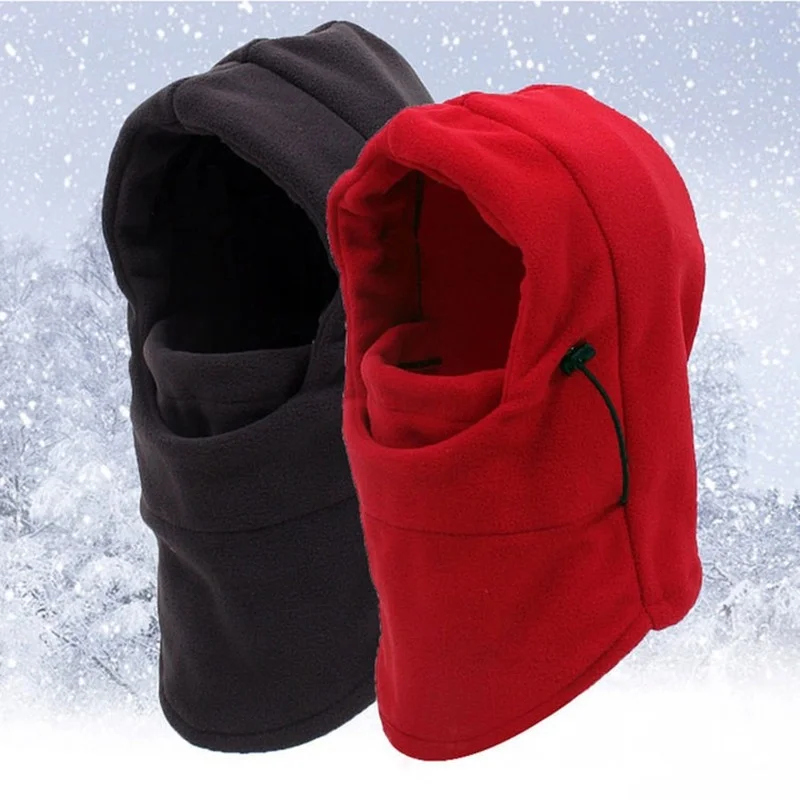 

2022 New Fashion Warm Cap Winter Men Women Hats Waterproof Thermal Fleece Balaclava Hat Hooded Neck Warmer Hiking Scarves Mask