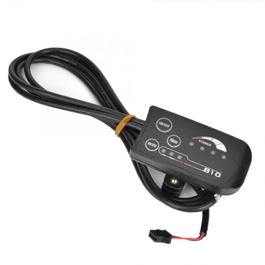 

48V Electric Bicycle 810 LED Display With 4-Wire Cable Control Panel