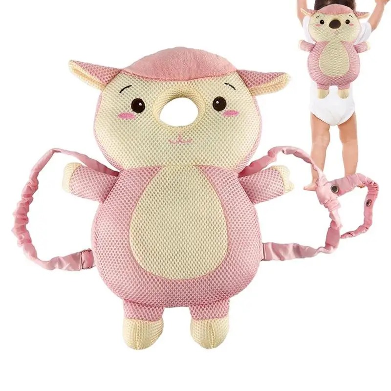 

Регулируемая Защита спины для детей, защита головы от падения, дышащая защитная подушка для детей, ходунки, Мультяшные животные