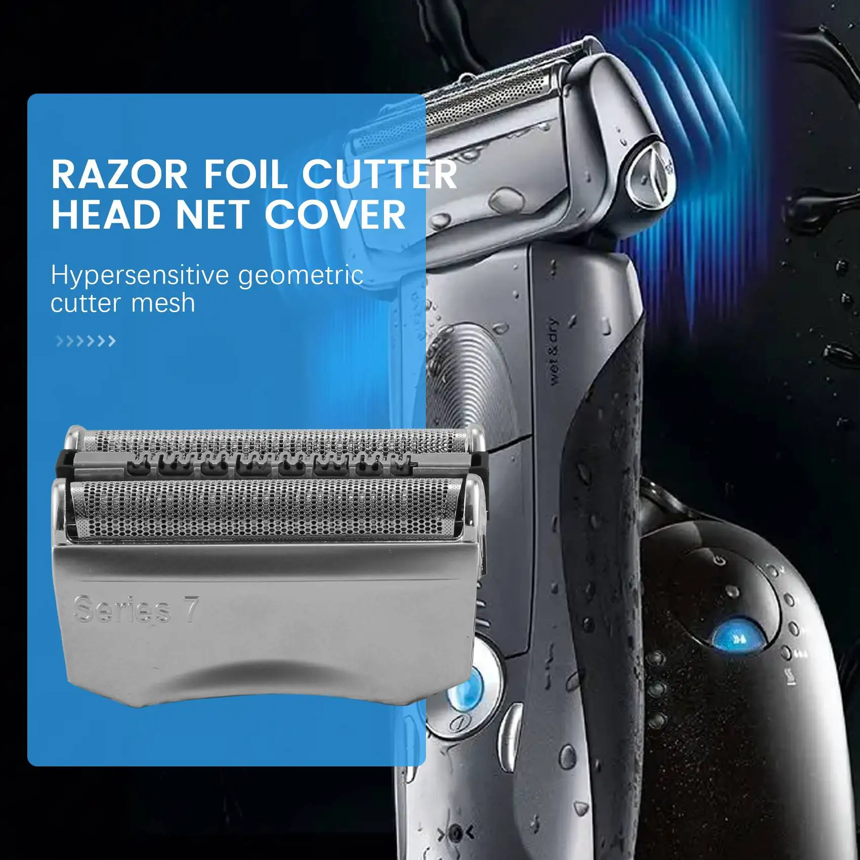 Запасная часть для бритвы 70S с сеткой и резаком Braun Series 7 кассетная головка