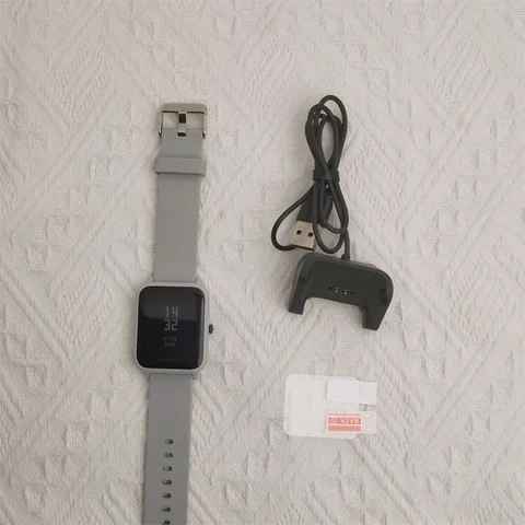 Смарт-часы Amazfit Bip для мужчин и женщин, спортивные водонепроницаемые IP68 Смарт-часы с Bluetooth, GPS, пульсометром, без коробки 85-95