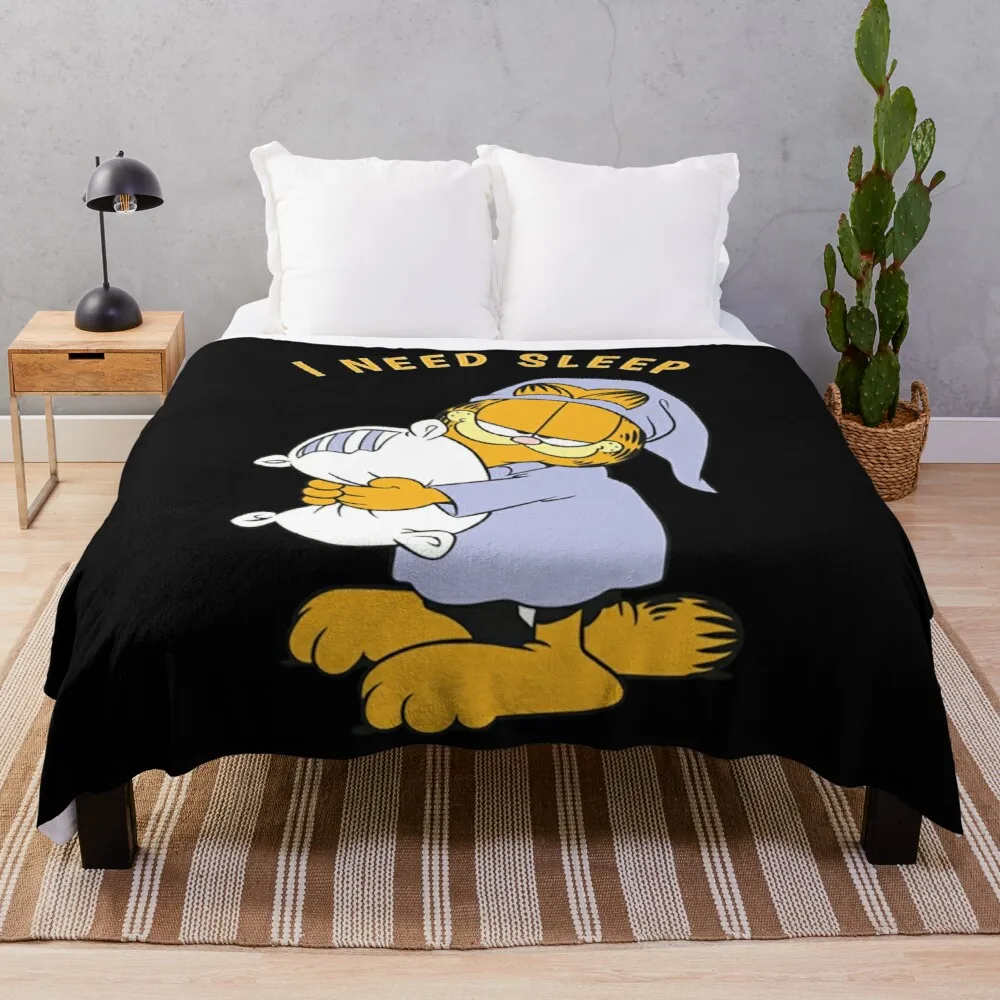 

Garfi eld N eed S leep Throw Blanket Furry Blankets