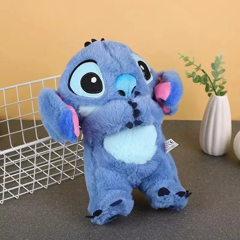 Kawaii Stitch плюшевая кукла детский спальный компаньон звук успокаивающий