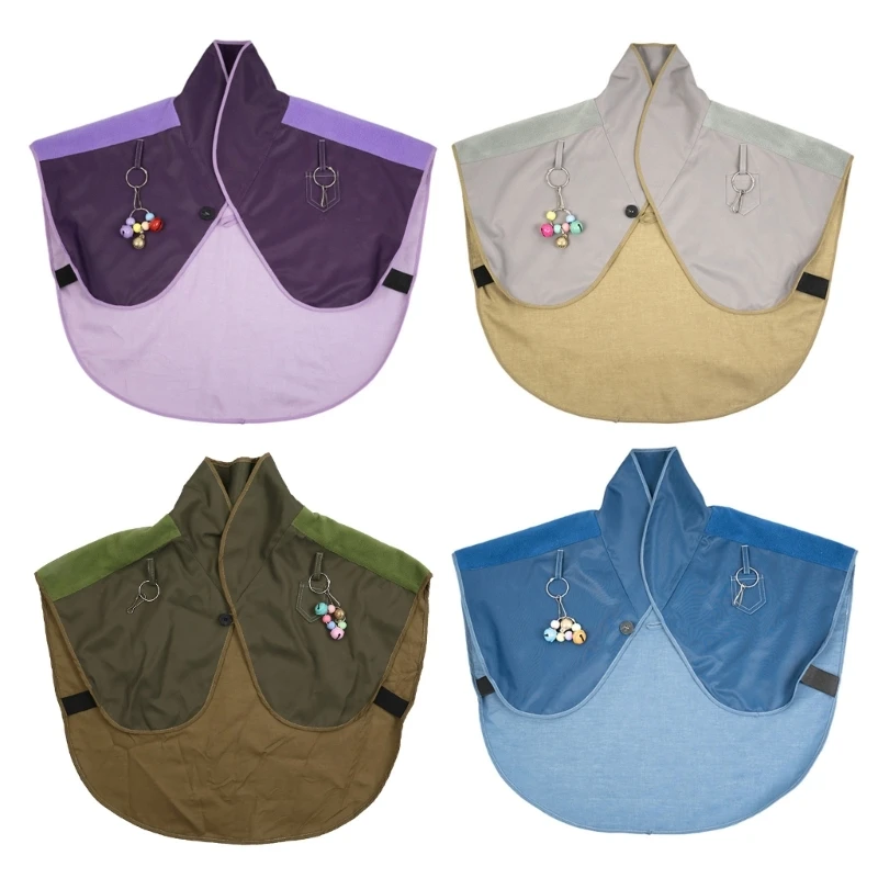 

Parrot Anti-Scratch Shoulder Protector Cape for Bird Poops Shawl with Small-Bell Drop shipping