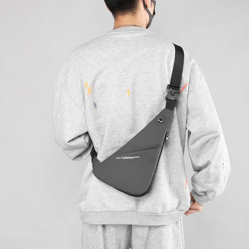 Casual Men Ultra Thin Chest Bag Anti Theft Crossbody Bags Small Shoulder Bags for Men Outdoor Sport Bag Men Cell Phone Bag